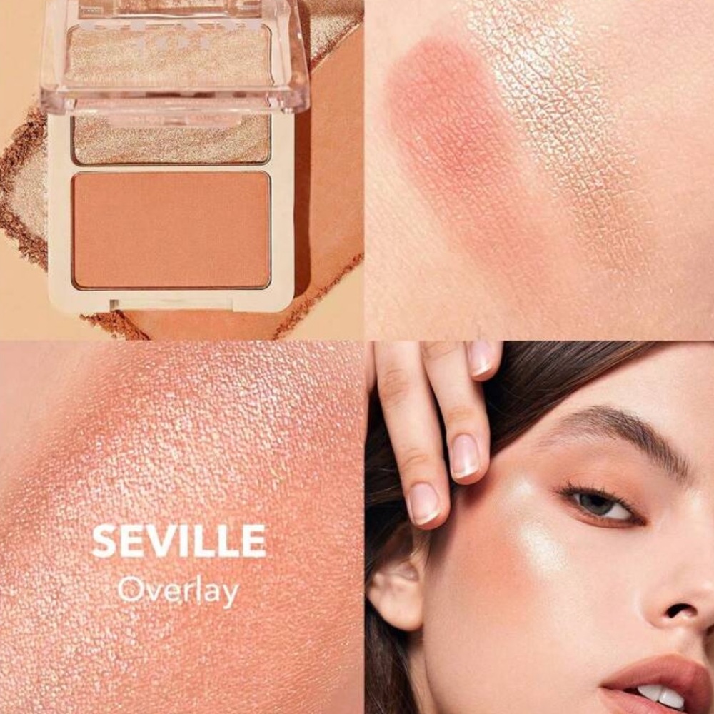 SHEGLAM Glam 101 Hybrid Highlighter & Blush Duo Blush Highlighter Powder